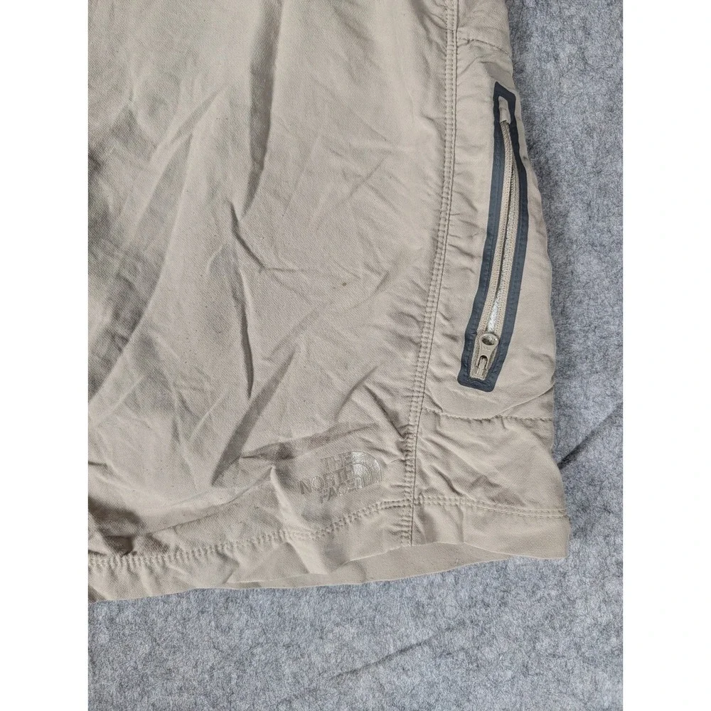 The North Face Mens‎ Tan Hiking Shorts with Integrated Belt Khaki Outdoor Trail